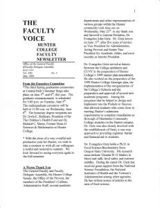 TI{E FACULTY VOICE COLLEGE