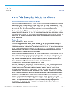 Cisco Tidal Enterprise Adapter for VMware