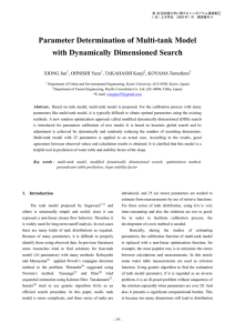 Parameter Determination of Multi-tank Model with Dynamically Dimensioned Search  XIONG Jun