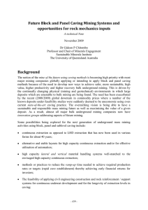 Future Block and Panel Caving Mining Systems and