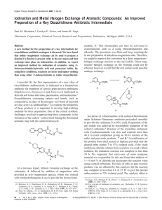 Iodination and Metal Halogen Exchange of Aromatic Compounds: An Improved