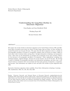 Understanding the Long-Run Decline in Interstate Migration