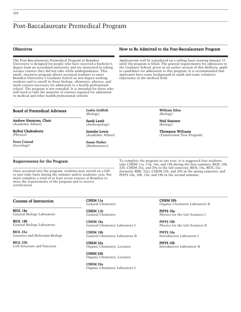 post-baccalaureate-premedical-program