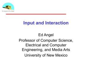 Input and Interaction