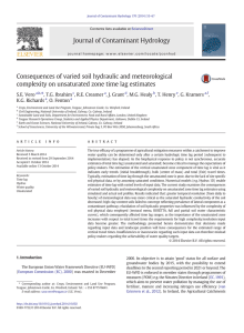 Consequences of varied soil hydraulic and meteorological