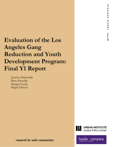 Evaluation of the Los Angeles Gang Reduction and Youth Development Program: