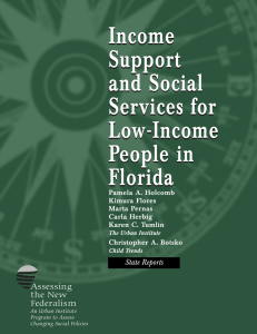 Income Support and Social Services for