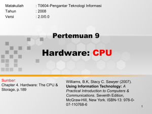Hardware: CPU Pertemuan 9