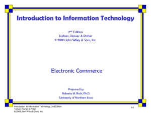 Introduction to Information Technology Electronic Commerce 2 Edition