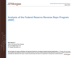 Analysis of the Federal Reserve Reverse Repo Program (RRP) Alex Roever