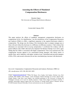 Assessing the Effects of Mandated Compensation Disclosures