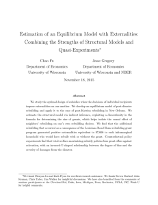 Estimation of an Equilibrium Model with Externalities: