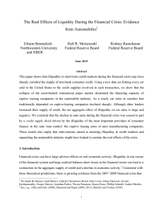 The Real Effects of Liquidity During the Financial Crisis: Evidence