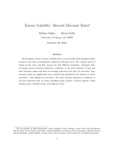 Excess Volatility: Beyond Discount Rates ∗ Stefano Giglio Bryan Kelly