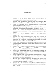 1. WSMX  process  mediation  based  on 2.