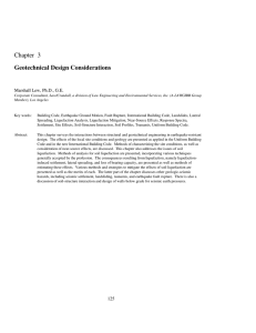 Chapter 3 Geotechnical Design Considerations Marshall Lew, Ph.D., G.E.