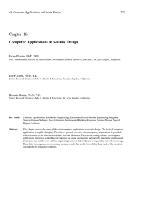 Chapter 16 Computer Applications in Seismic Design 793