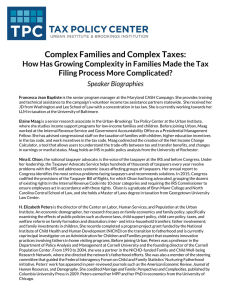 Complex Families and Complex Taxes: Filing Process More Complicated?