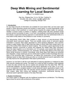 Deep Web Mining and Sentimental Learning for Local Search