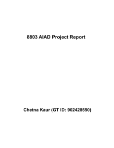 8803 AIAD Project Report  Chetna Kaur (GT ID: 902428550)