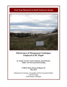 Effectiveness of Management Techniques Employed at Mt. Pisgah