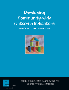 Developing Community-wide Outcome Indicators S