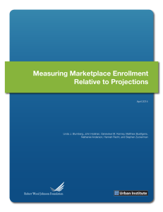 Measuring Marketplace Enrollment Relative to Projections