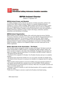 IBPSA-Ireland Charter