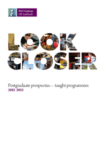 Postgraduate prospectus—taught programmes 2012