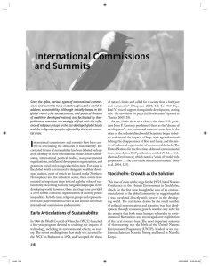 International Commissions and Summits
