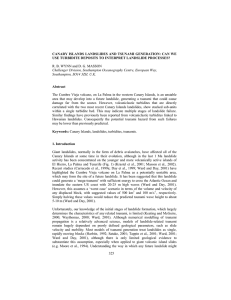 CANARY ISLANDS LANDSLIDES AND TSUNAMI GENERATION: CAN WE