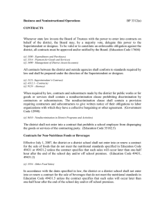 Business and Noninstructional Operations CONTRACTS BP 3312(a)