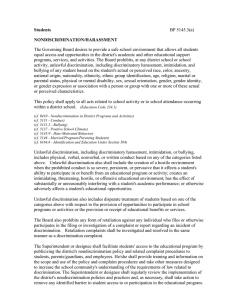 Students  NONDISCRIMINATION/HARASSMENT BP 5145.3(a)