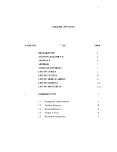 vi TABLE OF CONTENTS