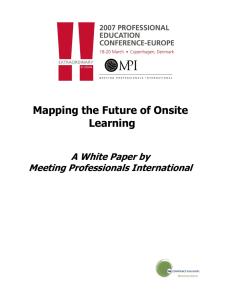 Mapping the Future of Onsite Learning  A White Paper by