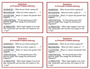 Questions to Promote Problem-Solving
