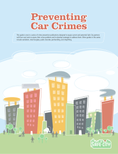 Preventing Car Crimes
