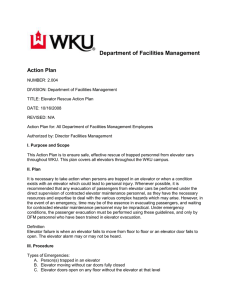 Department of Facilities Management  Action Plan