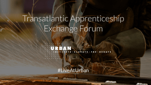 Transatlantic Apprenticeship Exchange Forum #LiveAtUrban