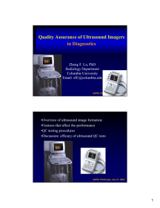 Quality Assurance of Ultrasound Imagers in Diagnostics