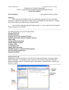 Department of Chemical Engineering ChE-101: Approaches to Chemical Engineering Problem Solving  (last