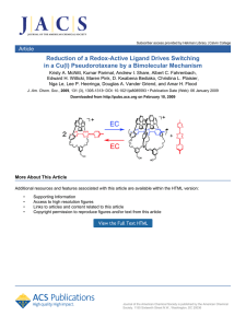 Reduction of a Redox-Active Ligand Drives Switching