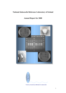 Salmonella Annual Report for 2008 1 N