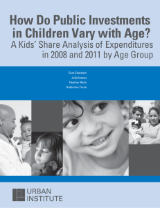 How Do Public Investments in Children Vary with Age?