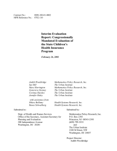 Interim Evaluation Report: Congressionally Mandated Evaluation of