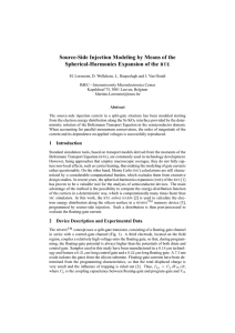 Source-Side Injection Modeling by Means of the Spherical-Harmonics Expansion of the BTE