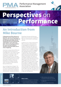Perspectives Performance An Introduction from Mike Bourne