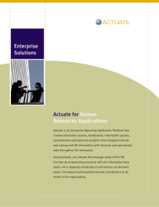 Enterprise Solutions Human Resources Applications