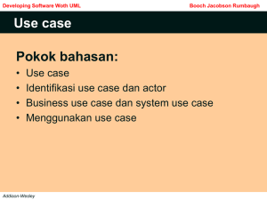 Pokok bahasan: Use case