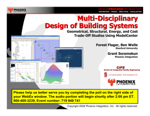 Multi-Disciplinary Design of Building Systems